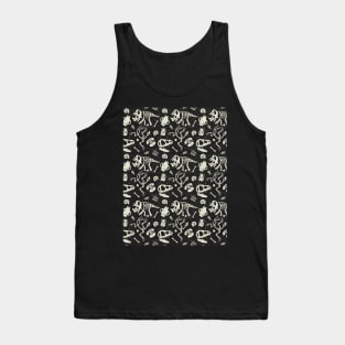 Dinosaurs Fossils Vintage Technology Pattern Tank Top